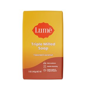 Lume Triple Milled Bar Soap - 5 oz (Toasted Coconut) | Paraben & Phthalate Free. Skin-Safe. Whole-Body Cleansing Bar