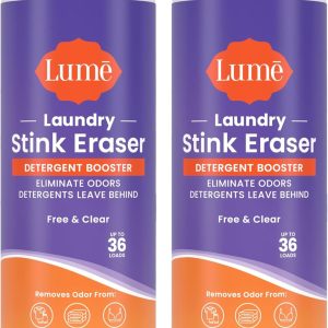 Lume Laundry Stink & Stain Eraser - Detergent & Sink Soak - 8oz. 2 pk | Paraben Free SLS SLES Dye Perfume Optical Brighteners Fabric Softener Phosphate